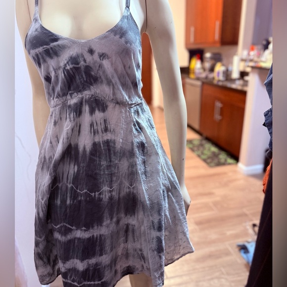 Goa beachwear by Japan Tie dye asymmetrical dress SizE Small - Picture 13 of 13